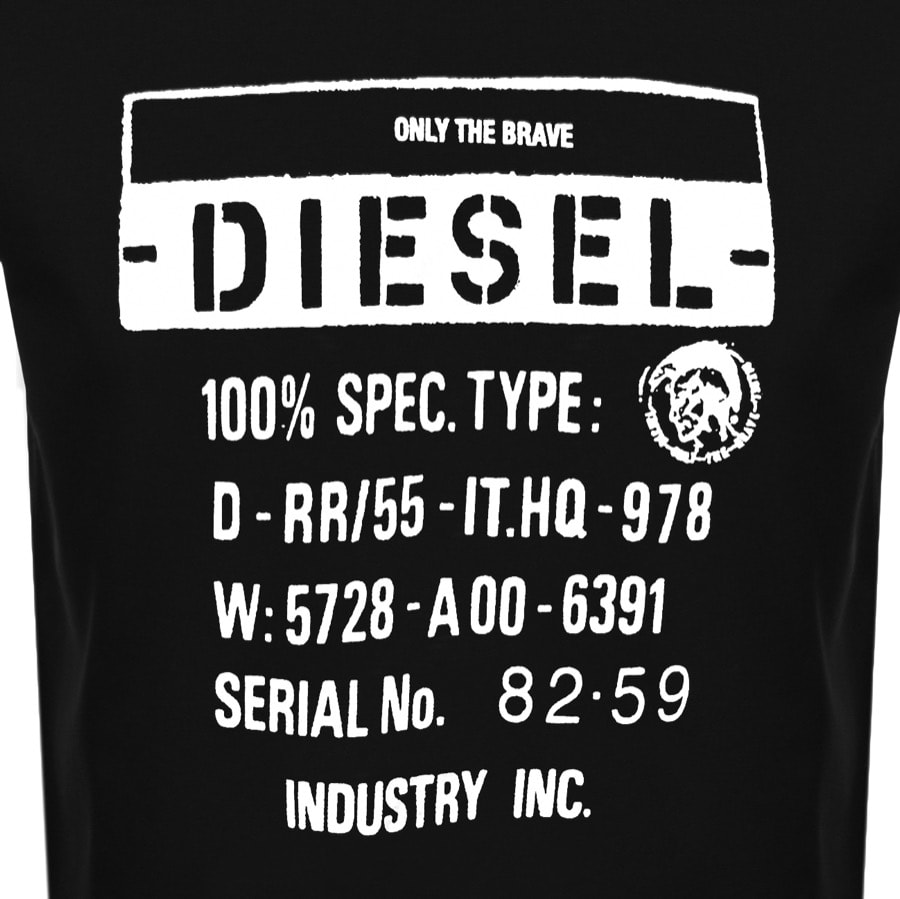 Alternative Image for ProductDiesel S Girk J3 Sweatshirt Black3